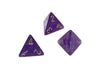 Chessex D4 Dice Borealis Polyhedral Royal Purple/gold Luminary d4