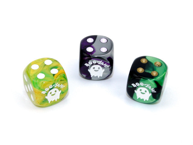 Chessex Specialty Dice Set - Boo-Yah! d6 (Custom engraved)