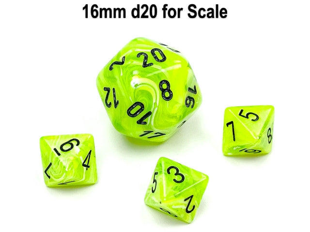 Chessex D8 Dice Vortex Mini-Polyhedral Bright Green/black d8