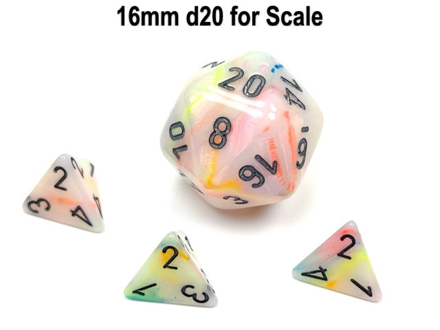 Chessex D4 Dice Festive Mini-Polyhedral Circus/black d4