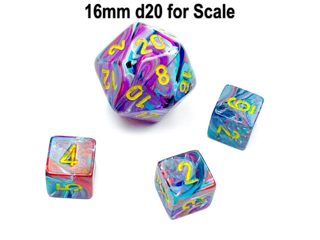 Chessex D6 Dice Festive Mini-Polyhedral Mosaic/yellow d6