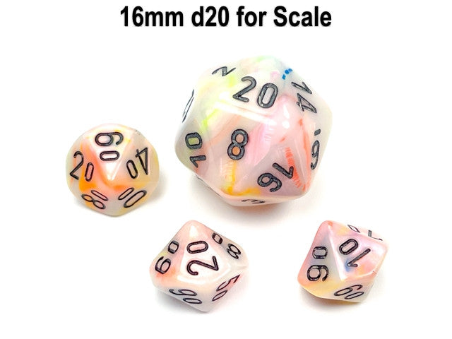 Chessex Tens 10 Dice Festive Mini-Polyhedral Circus/black Tens 10