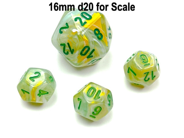 Chessex D12 Dice Marble Mini-Polyhedral Green/dark green d12