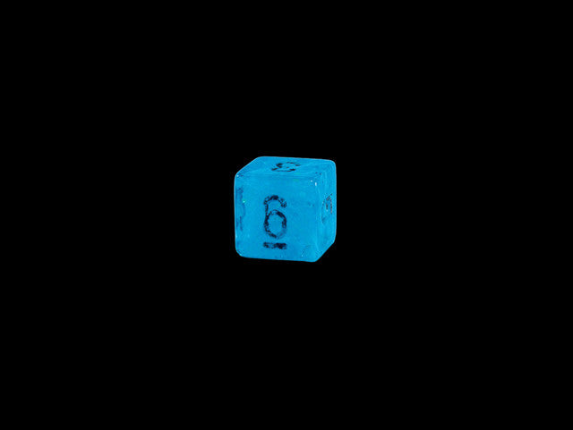 Chessex D6 Dice Luminary Mini-Polyhedral Sky/silver d6