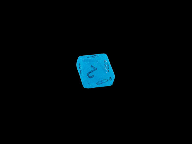 Chessex D10 Dice Luminary Mini-Polyhedral Sky/silver d10