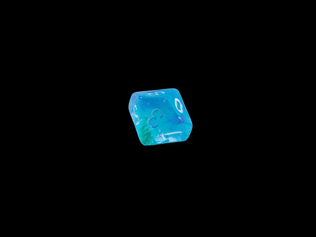 Chessex D10 Dice Nebula Mini-Polyhedral Wisteria/white d10