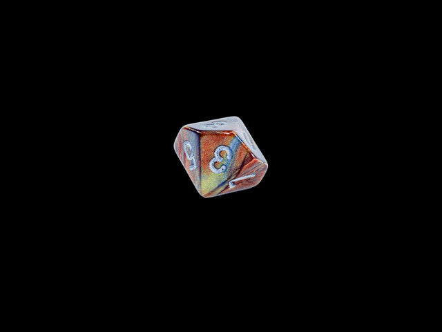 Chessex D10 Dice Lustrous Mini-Polyhedral Gold/silver d10