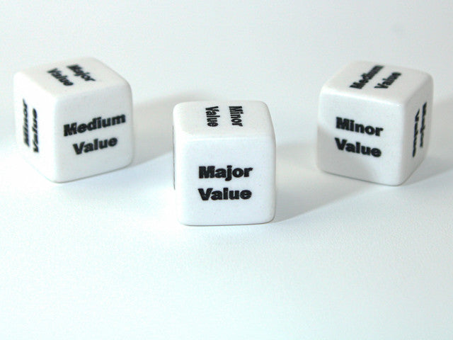 Chessex D6 Dice Treasure/Value d6 (Custom Engraved)