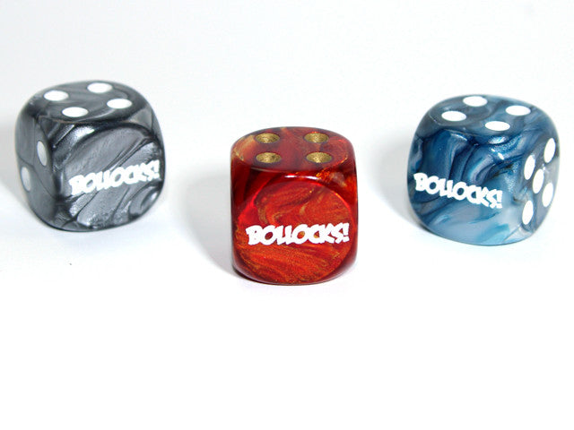 Chessex D6 Dice Bollocks! d6 (Custom engraved)