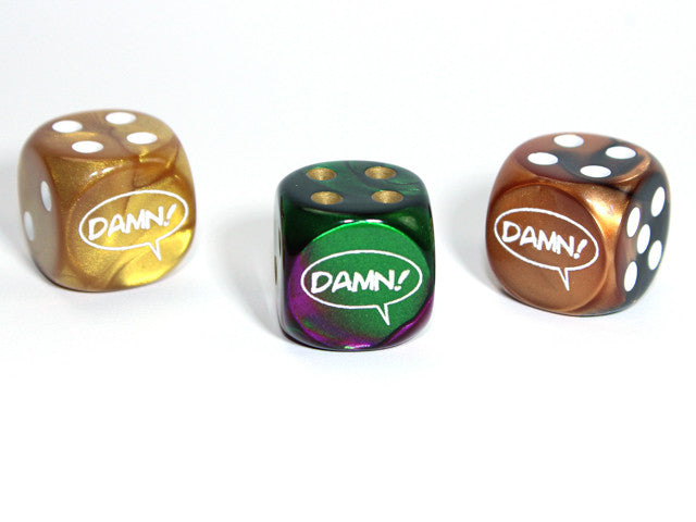Chessex D6 Dice Damn! d6 (Custom engraved)