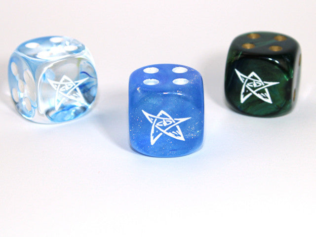 Chessex D6 Dice Elder Sign d6 (Custom engraved)