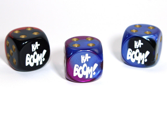 Chessex D6 Dice Ka-Boom d6 (Custom engraved)