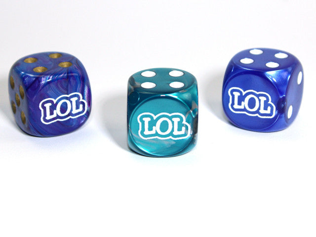 Chessex D6 Dice LOL d6 (Custom engraved)