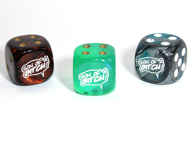 Chessex Specialty Dice Set - Son of a Bitch! (Custom engraved)