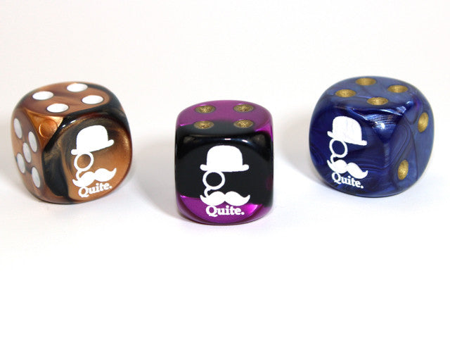 Chessex D6 Dice Quite d6 (Custom engraved)