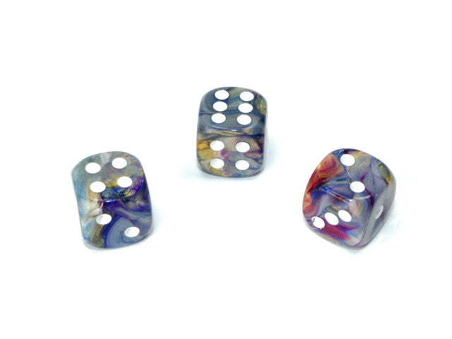 Chessex D6 Dice Festive 12mm w/pips Carousel/white d6