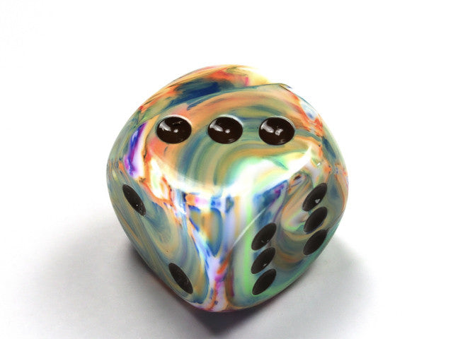 Chessex D6 DiceFestive 30mm w/pips Vibrant/brown d6