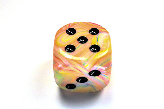Chessex D6 DiceFestive 50mm w/pips Circus/black d6