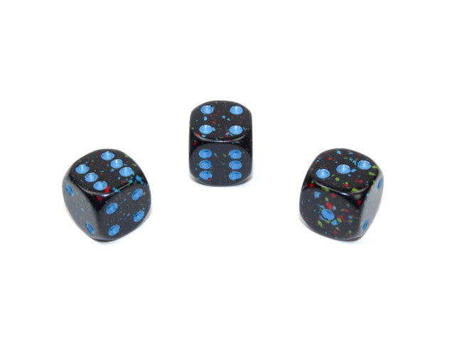 Chessex D6 Dice Speckled 12mm w/pips Blue Stars d6