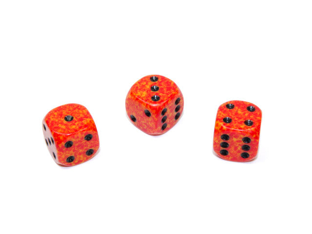 Chessex D6 Dice Speckled 12mm w/pips Fire d6
