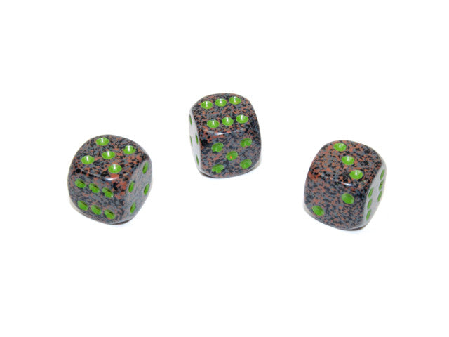 Chessex D6 Dice Speckled 12mm w/pips Earth d6
