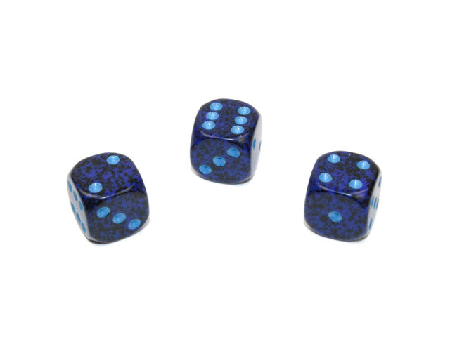 Chessex D6 Dice Speckled 12mm w/pips Cobalt d6