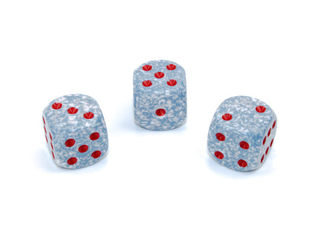 Chessex D6 Dice Speckled 16mm w/pips Air d6