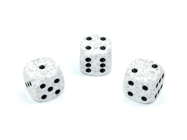 Chessex D6 Dice Speckled 16mm w/pips Arctic Camo d6