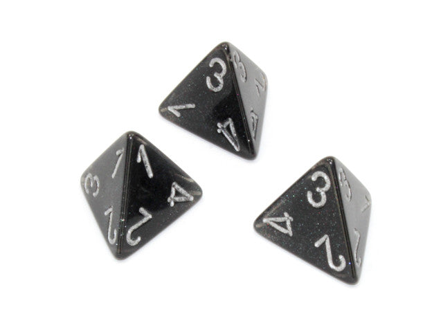 Chessex D4 Dice Borealis Polyhedral Smoke/silver d4