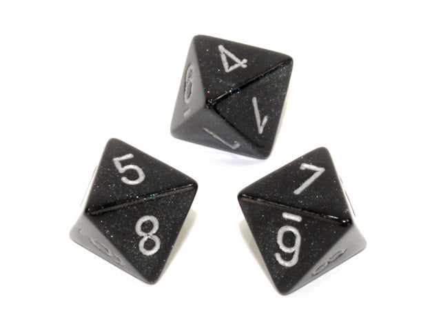 Chessex D8 Dice Borealis Polyhedral Smoke/silver d8