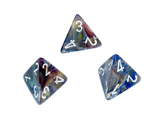 Chessex D4 Dice Festive Polyhedral Carousel/white d4