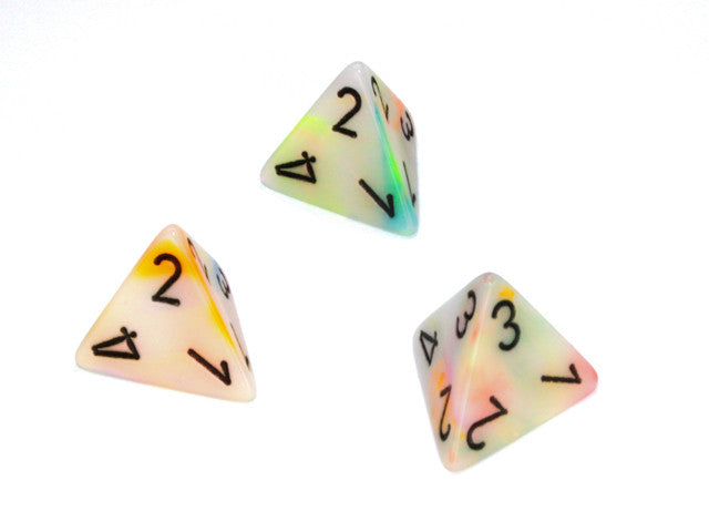 Chessex D4 Dice Festive Polyhedral Circus/black d4
