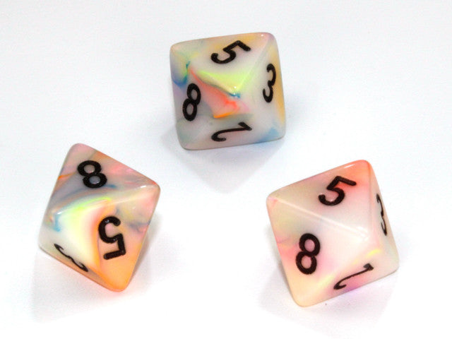 Chessex D8 Dice Festive Polyhedral Circus/black d8
