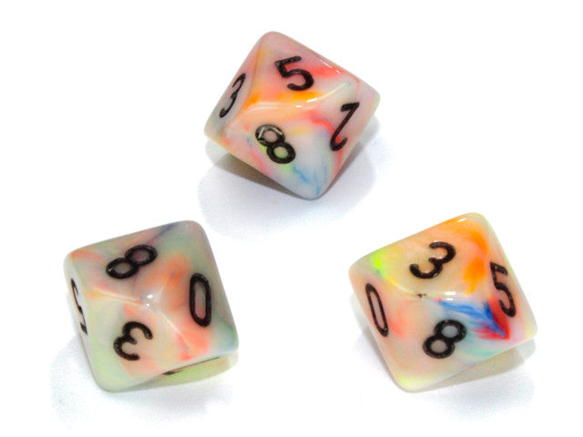 Chessex D10 Dice Festive Polyhedral Circus/black d10