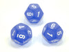 Chessex D12 Dice Frosted Polyhedral Blue/white d12