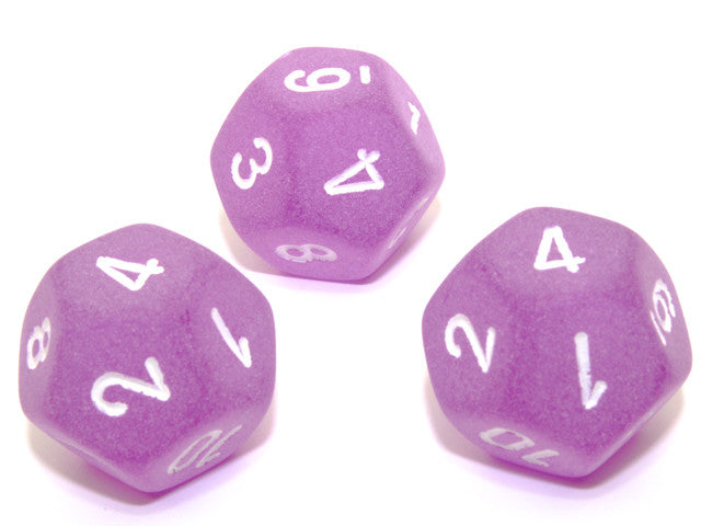 Chessex D12 Dice Frosted Polyhedral Purple/white d12