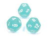 Chessex D12 Dice Frosted Polyhedral Teal/white d12