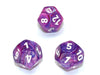Chessex D12 Dice Festive Polyhedral Violet/white d12