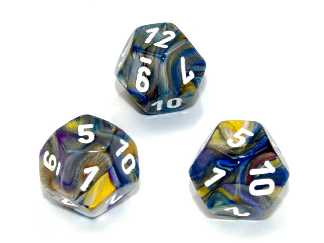 Chessex D12 Dice Festive Polyhedral Carousel/white d12