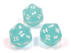 Chessex D20 Dice Frosted Polyhedral Teal/white d20