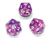 Chessex D20 Dice Festive Polyhedral Violet/white d20