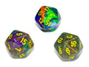 Chessex D20 Dice Festive Polyhedral Rio/yellow d20