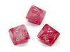Chessex D10 Dice Ghostly Glow Polyhedral Pink/silver d10