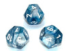 Chessex D12 Dice Lustrous Polyhedral Slate/white d12