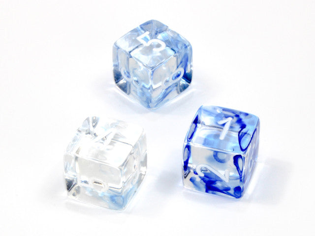 Chessex D6 Dice Nebula Polyhedral Dark Blue/white d6