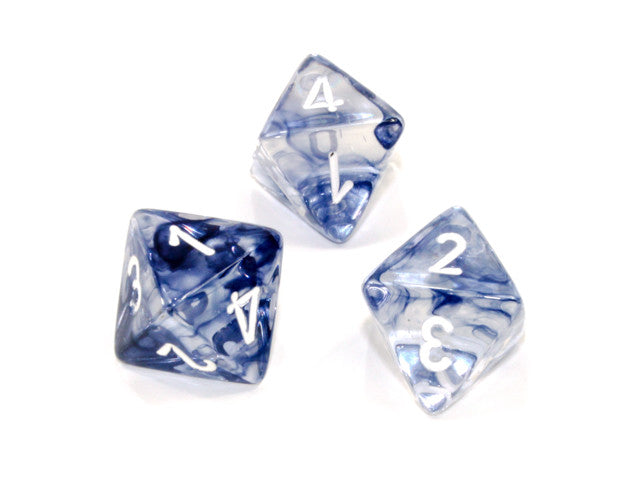 Chessex D8 Dice Nebula Polyhedral Black/white d8