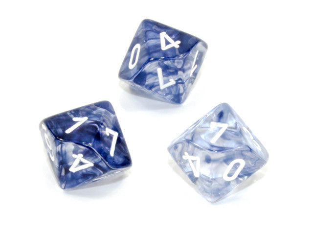 Chessex D10 Dice Nebula Polyhedral Black/white d10