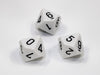 Chessex D10 Dice Opaque Polyhedral White/black d10