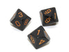 Chessex D10 Dice Opaque Polyhedral Black/gold d10