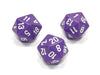 Chessex D20 Dice Opaque Polyhedral Purple/white d20